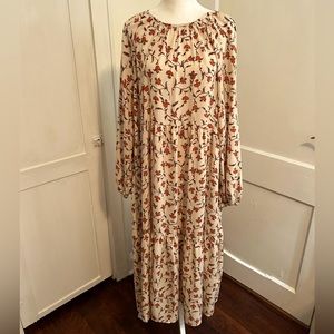 Prairie Style Tiered Maxi Dress